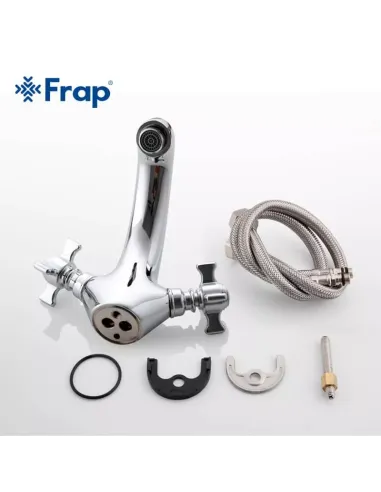 Змішувач для раковини Frap F1024 двовентильний, хром.