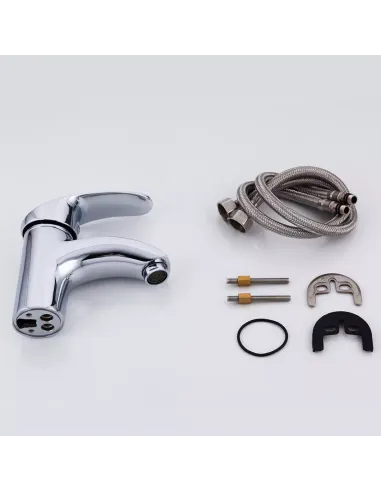 Змішувач для умивальника Frap F1021, хром, одноважільний