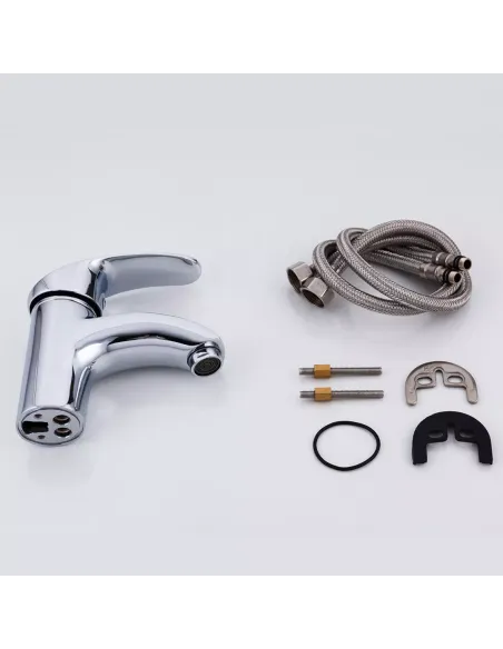 Змішувач для умивальника Frap F1021, хром, одноважільний