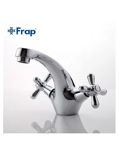 Змішувач для умивальника Frap F1025 двовентильний, хром