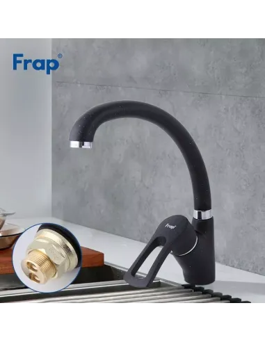 Смеситель для кухни Frap F4166-7, черный