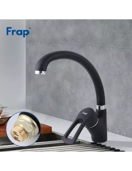 Смеситель для кухни Frap F4166-7, черный