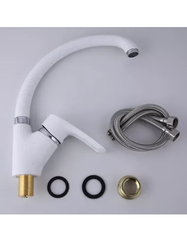 Змішувач для кухні Frap F4166-8, білий