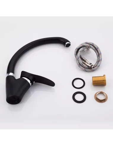 Змішувач для кухні Frap F4101-11, чорний