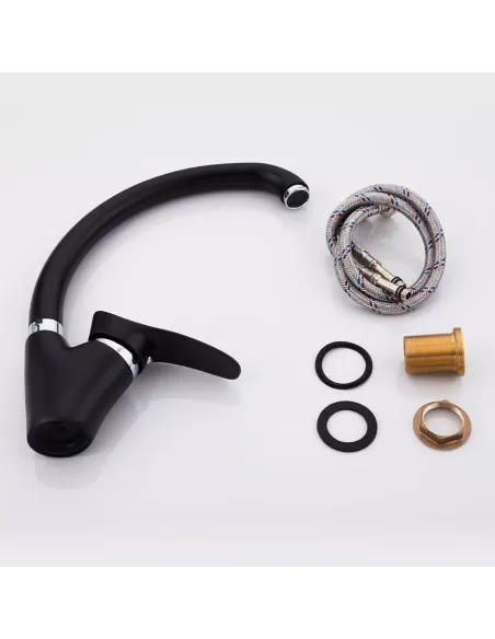 Змішувач для кухні Frap F4101-11, чорний