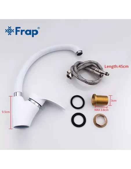Смеситель для кухни Frap F4101-12, белый