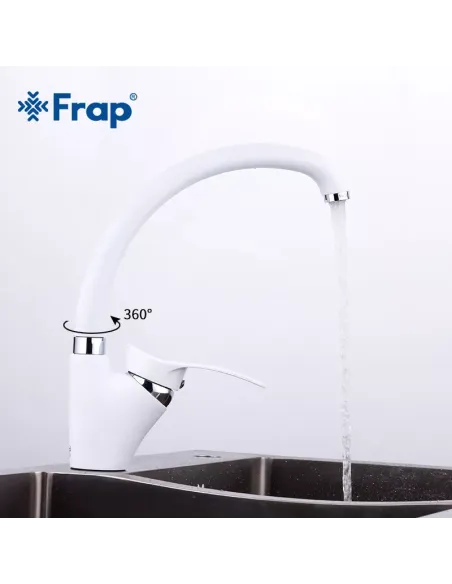 Смеситель для кухни Frap F4101-12, белый