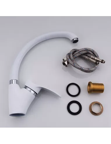 Смеситель для кухни Frap F4101-12, белый