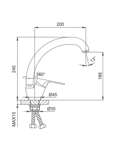 Смеситель для кухни Frap F4101-12, белый