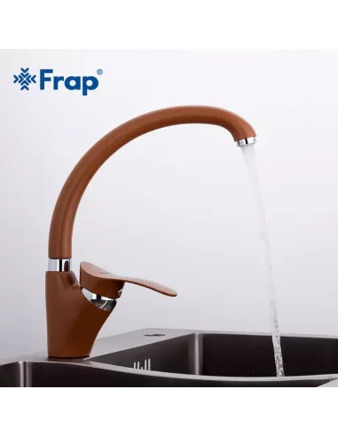 Змішувач для кухні Frap F4101-14, коричневий