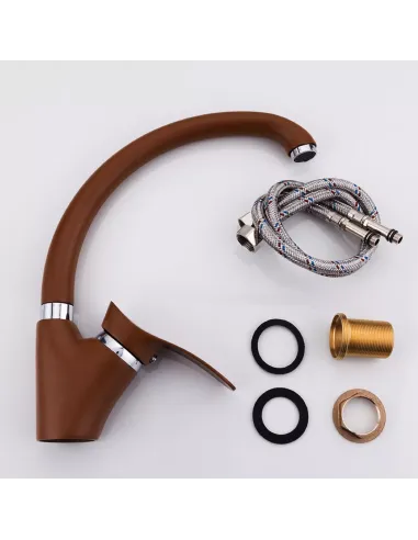 Змішувач для кухні Frap F4101-14, коричневий