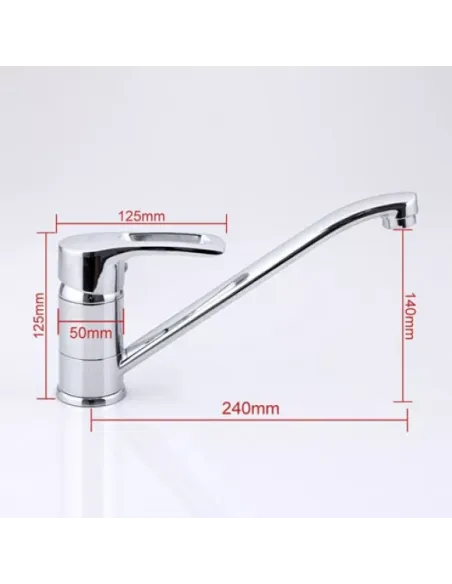 Змішувач для кухні Frap F4966, хром