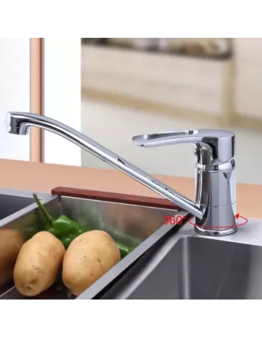 Змішувач для кухні Frap F4966, хром