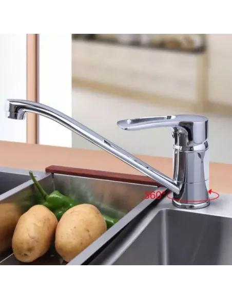 Змішувач для кухні Frap F4966, хром