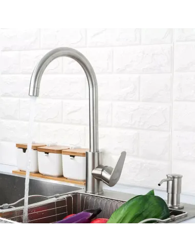 Смеситель для кухни Frap F4048, сатин