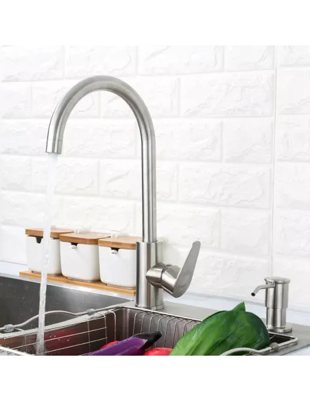 Смеситель для кухни Frap F4048, сатин