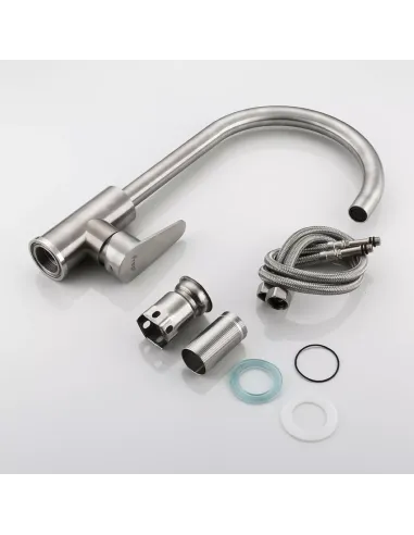 Смеситель для кухни Frap F4048, сатин