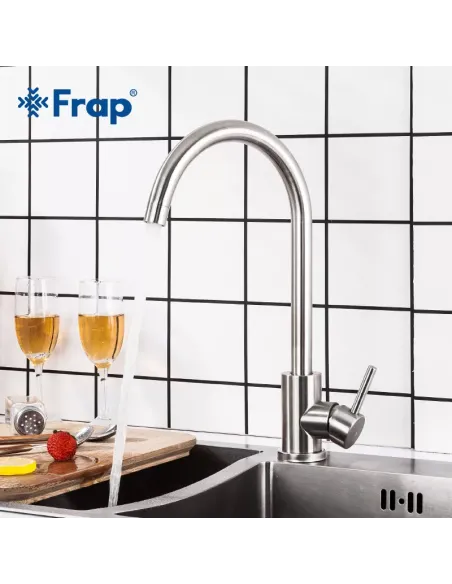 Змішувач для кухні Frap F40899, сатин