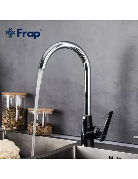 Смеситель для кухни Frap F4057, черный
