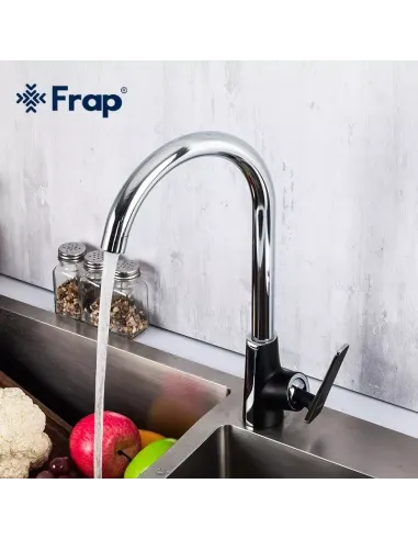 Смеситель для кухни Frap F4057, черный
