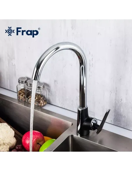 Смеситель для кухни Frap F4057, черный