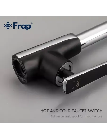 Смеситель для кухни Frap F4057, черный