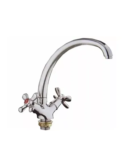 Змішувач для кухні Frap F42731-B двовентильний, хром