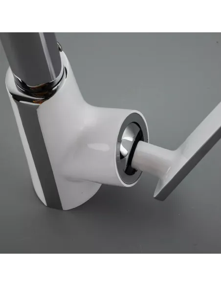 Смеситель для кухни Frap F4458 с гибким изливом, белый хром