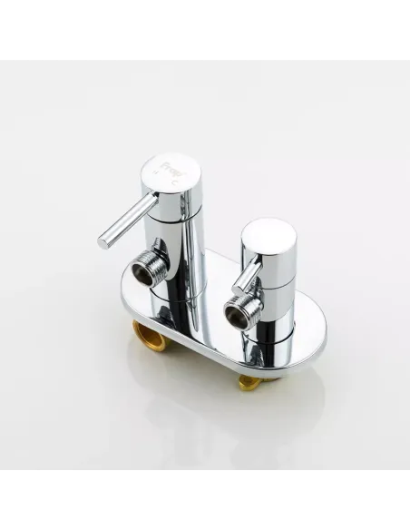 Набір для гігієнічного душу із змішувачем прихованого монтажу Frap F7508, хром