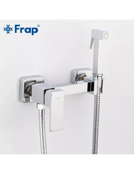 Набір для гігієнічного душу із змішувачем Frap F7504, хром