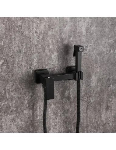 Набор для гигиенического душа со смесителем Frap F7504-6, черный