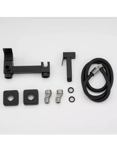 Набор для гигиенического душа со смесителем Frap F7504-6, черный