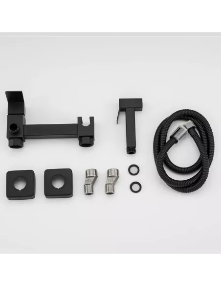 Набір для гігієнічного душу із змішувачем Frap F7504-6, чорний