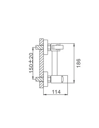 Набор для гигиенического душа со смесителем Frap F7504-6, черный
