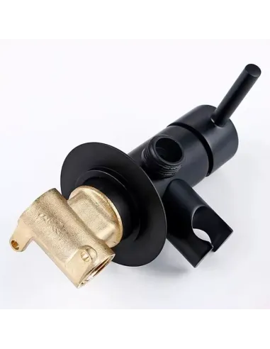 Набір для гігієнічного душу із змішувачем прихованого монтажу Frap F7505-6, чорний