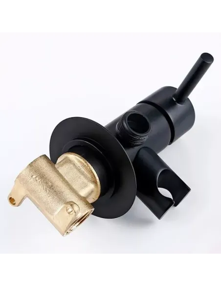 Набір для гігієнічного душу із змішувачем прихованого монтажу Frap F7505-6, чорний