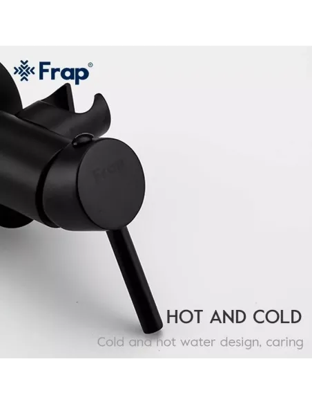 Набір для гігієнічного душу із змішувачем прихованого монтажу Frap F7505-6, чорний