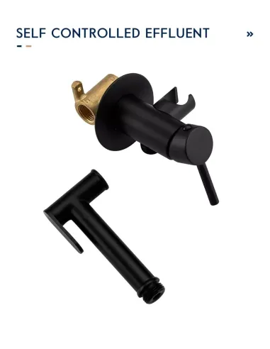 Набір для гігієнічного душу із змішувачем прихованого монтажу Frap F7505-6, чорний