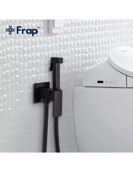 Набор для гигиенического душа со смесителем скрытого монтажа Frap F7506-6, черный