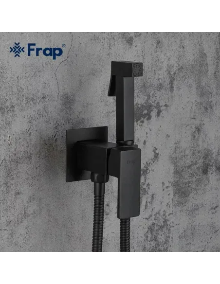 Набор для гигиенического душа со смесителем скрытого монтажа Frap F7506-6, черный