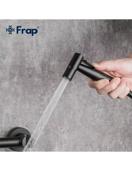 Набор для гигиенического душа со смесителем Frap F7503-6, черный