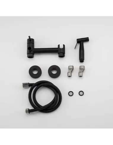 Набор для гигиенического душа со смесителем Frap F7503-6, черный