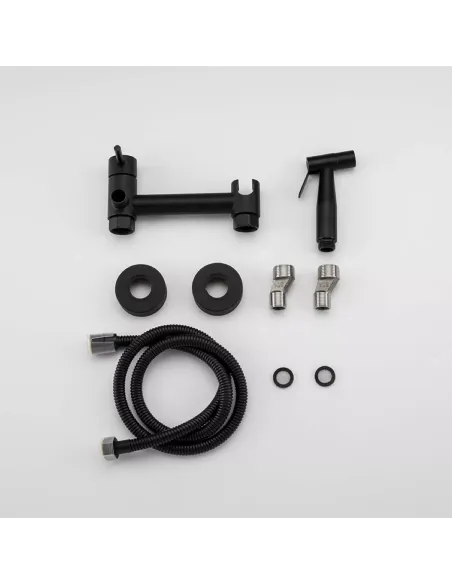 Набор для гигиенического душа со смесителем Frap F7503-6, черный
