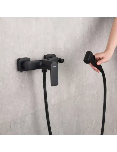 Набір для гігієнічного душу із змішувачем Frap F2071-6, чорний