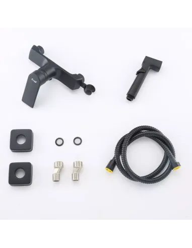 Набір для гігієнічного душу із змішувачем Frap F2071-6, чорний