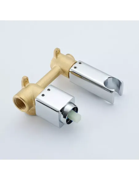 Набір для гігієнічного душу із змішувачем прихованого монтажу Frap F2084, хром