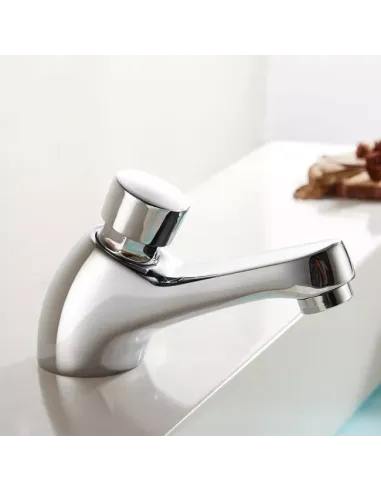 Монокран для умивальника Frap F520 натискний, хром