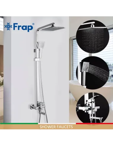 Душевая система Frap F2420 с изливом, хром