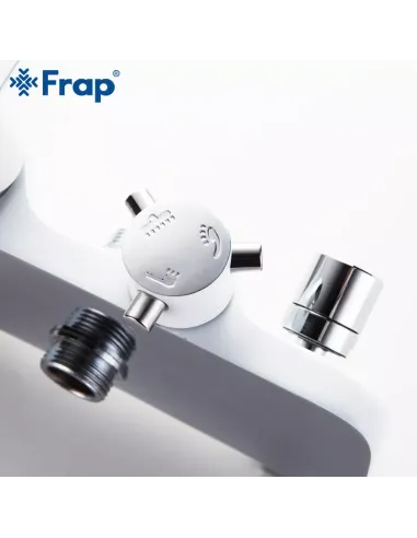 Душева система Frap F2431 з виливом, білий