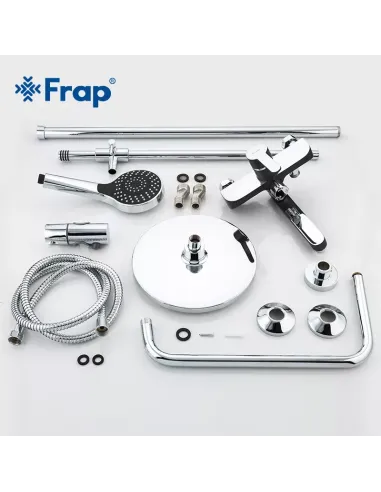 Душевая система Frap F2442 с изливом, черный